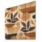 Designart - Tropical Leaf Silhouettes and Shapes I - Modern Print on Natural Pine Wood